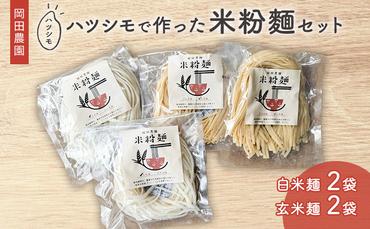 岡田農園のハツシモで作った米粉麺セット