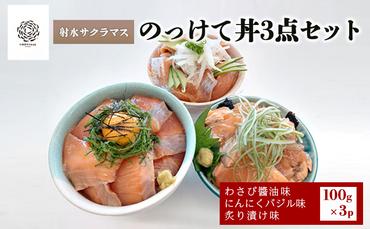 いみずサクラマス　のっけて丼3点セット