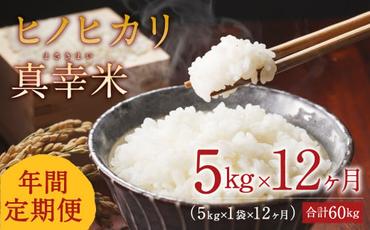 【定期便】新米 限定品 えびの産 ヒノヒカリ 真幸米(まさきまい) 5kg×12ヶ月 定期便 60kg 米 お米 コメ こめ ひのひかり おにぎり お弁当 送料無料 冷めても美味しい