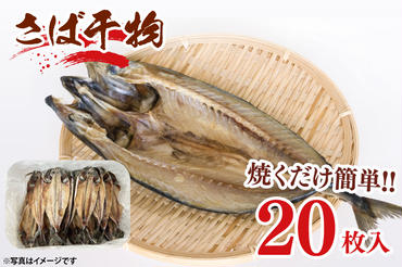 さば 干物 20枚入 ひもの サバ 鯖 国産 大洗町 大洗 魚 さかな 魚介類 冷凍 工場直送 おかず おつまみ