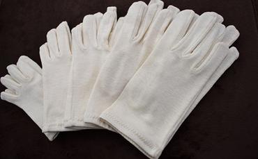 自然の肌触りオーガニックコットン手袋（1双）