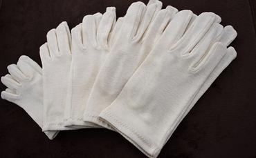 自然の肌触りオーガニックコットン手袋（3双）