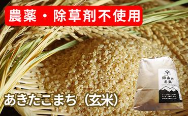 農薬・除草剤不使用で栽培したあきたこまち「郷山のお米 2kg」（玄米）