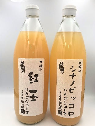 田七屋のリンゴジュース おまかせ2本セット