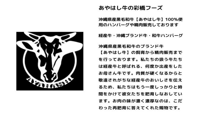 沖縄県産黒毛和牛＜あやはし牛100％＞ハンバーグ敬5個セット
