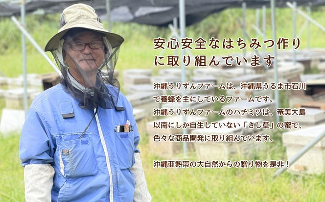 うるま市で採れた「サシ草はちみつ」230g×2本セット