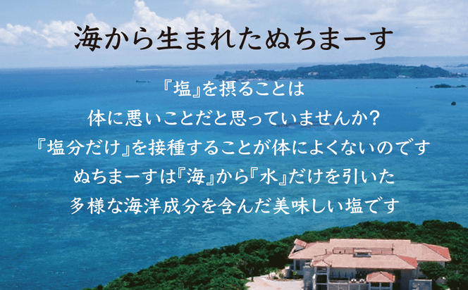 沖縄の海塩「ぬちまーす」ダブルセット（寄附確定から7日程度で発送予定）