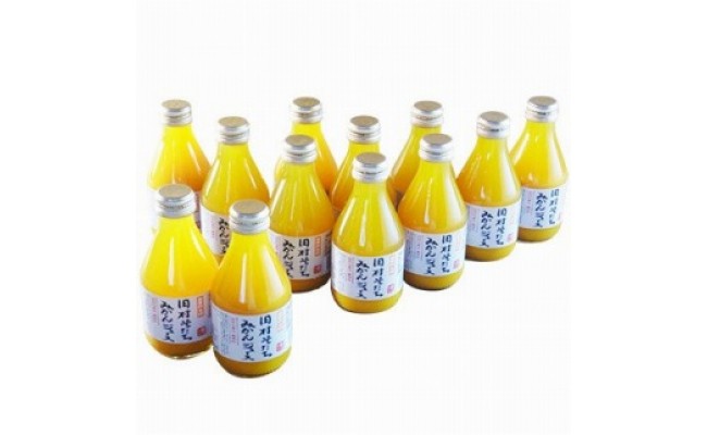 果汁１００％田村そだちみかんジュース　180ml×12本