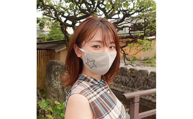 石川県産「トイト」珪藻土入ファッションマスク　星プリントシリーズ　2枚セット