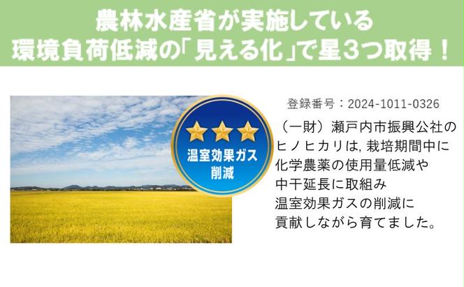 米 令和6年産 「 ヒノヒカリ 」 玄米 30kg（精米用） 岡山県瀬戸内市産