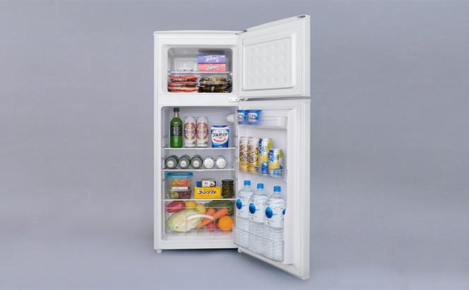 冷凍冷蔵庫 118L IRSD-12B-W ホワイト
