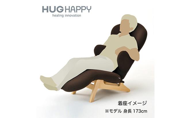 ハグラウンジチェア　レザー：ボルドー（オットマン一体型　リクライニングチェア）家具　椅子　ソファ【配達不可：沖縄・離島】