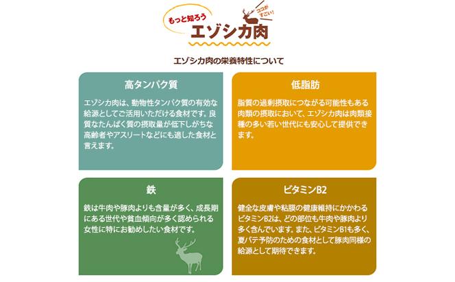 エゾシカ肉【モモ】ブロック約800～1kg 北海道 南富良野町 エゾシカ 鹿肉 鹿 ブロック肉 もも肉 モモ肉