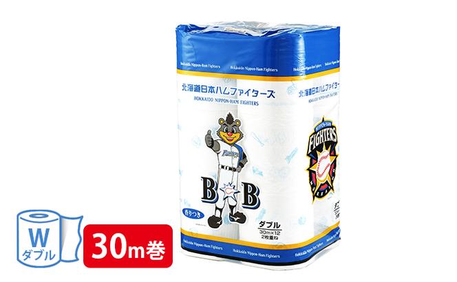 【CF】 9ヵ月連続お届け 北海道 日本ハム ファイターズ トイレットペーパー 8パック 96ロール 定期便 まとめ買い トイレ リサイクル 長持 防災 常備品 日用雑貨 消耗品 生活必需品 備蓄 ペーパー 紙 北海道 倶知安町 日用品 