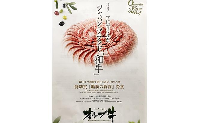 【発送月が選べる】香川県産黒毛和牛オリーブ牛焼肉　500g