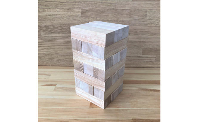 木製バランスゲーム おおきいつみき21個セット