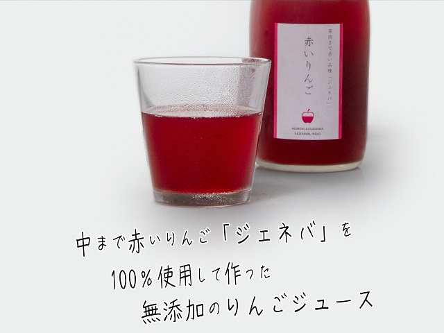 風丸農場　赤いりんごのジュース　無添加 青森県産　720ml×2本セット