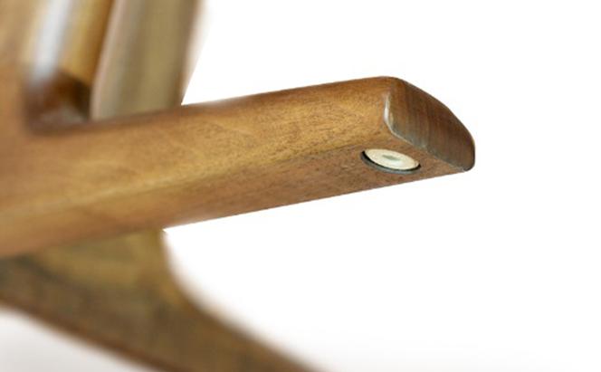 起立木工 円形ダイニングテーブル φ105cm 天板ウォールナット材・脚レッドオーク材