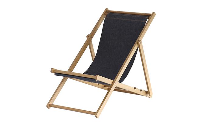  LUFT Deck Chair -デニム- アウトドア 新生活 木製 一人暮らし 買い替え インテリア おしゃれ 防災