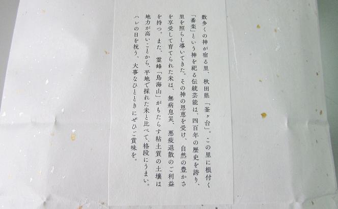 秋田県産 あきたこまち 精米 12kg（2kg×6袋）神宿る里の米「ひの米」（お米 小分け）