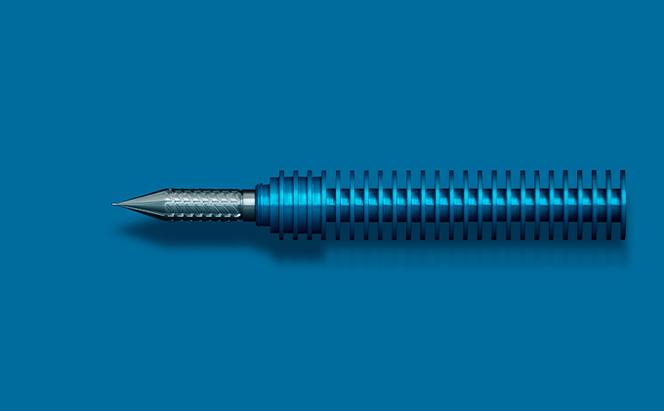 筆記具　金属つけペン ペン軸 クラシカルミラージュ（ペン先0.5mm付き）