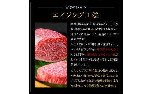 TKA179　天下味 長期熟成肉 エイジングビーフ 黒毛和牛 ローススライス 300ｇ×3 合計900g スライス肉 国産 牛肉 A5ランク黒毛和牛 人気 老舗焼肉店 冷凍 新鮮 真空パック 美味しい すき焼き 鍋 贅沢 お祝い 高知 芸西村 返礼品 故郷納税 贈答 贈り物 ギフト 33000円