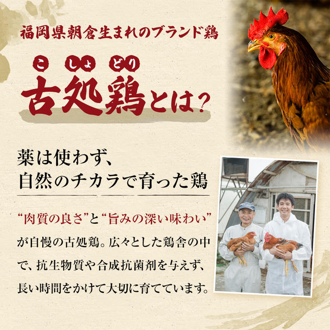 【定期便3回】古処鶏水炊きセット※配送不可：離島