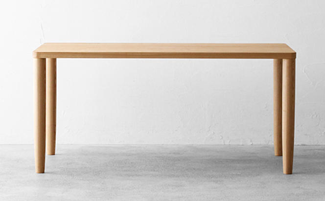 【秋山木工】ダイニングテーブル ブラックアッシュ材 W150×D80×H70cm　