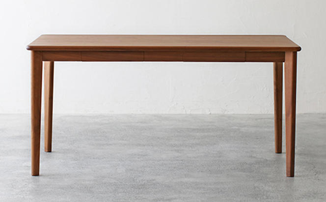 秋山木工】引き出し付きダイニングテーブル ウォールナット材 W150×D80