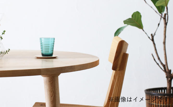【秋山木工】ダイニングテーブル ナラ材 φ118×H70cm