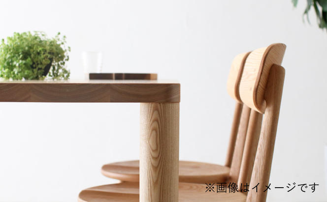 【秋山木工】ダイニングテーブル ブラックアッシュ材 W150×D80×H70cm　