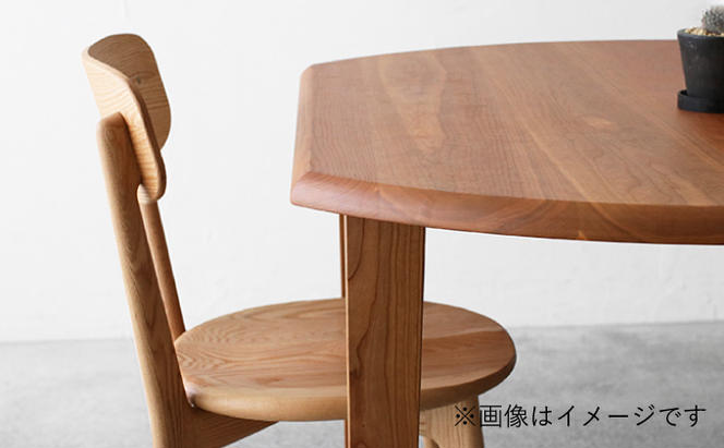【秋山木工】ダイニングテーブル ブラックチェリー材 W120×D105×H71cm[333431]