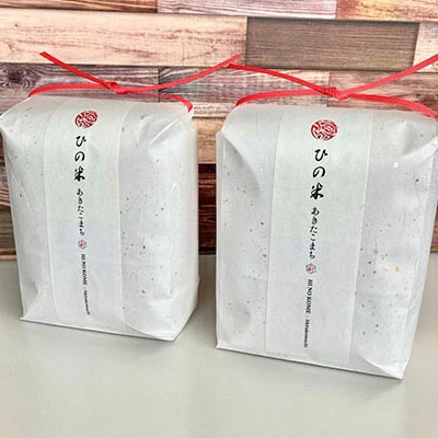 《定期便》4kg×6ヶ月 秋田県産 あきたこまち 精米 2kg×2袋 神宿る里の米「ひの米」（お米 小分け）