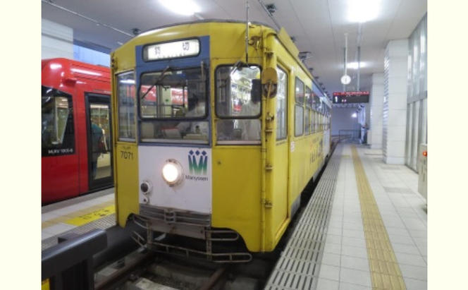 万葉線7000形電車貸切(高岡駅～越ノ潟駅区間内：片道)