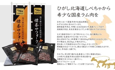 北海道産 標茶サフォーク 業務用 生ラム 切り落とし 1kg（250g×4）