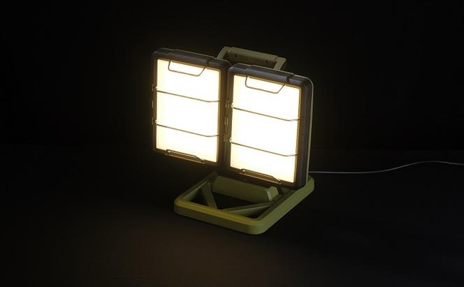 LEDスタンドライトAC式 3000lm LLT-3000B-WP 照明 照明器具 投光器 作業灯 屋外 キャンプ アウトドア バーベキュー 地表全体 広い 明るい 2灯 アイリスオーヤマ