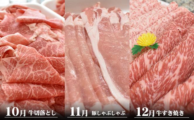 香川県産　オリーブ牛、豚　500ｇ　定期便（7月～12月）