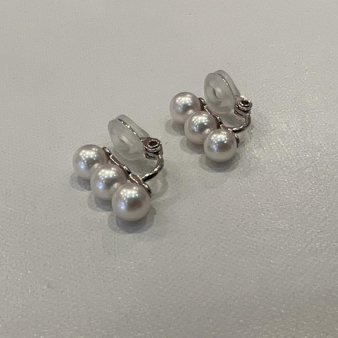 ふるさと納税 鳥羽市 三重県産あこや真珠8.0mm真珠 SVイヤリング 90-04-