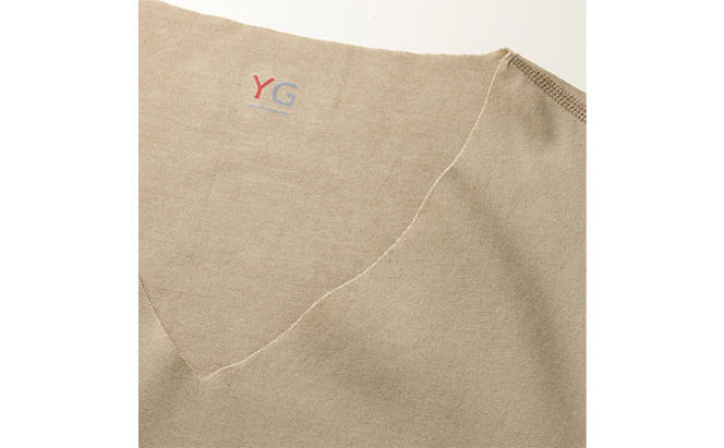 グンゼ YG カットオフVネックTシャツ LLサイズ 3枚セット（クリアベージュ）GUNZE 肌着 男性 メンズ 特許製法 洗濯耐久性 着圧 均一 抗菌 防臭 ニオイ 発生 抑制 快適 シンプル