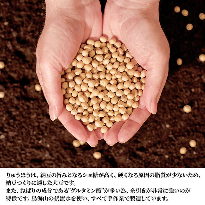 《定期便》国産大豆のみ使用 秋田の納豆 16個（4パック×4袋）16個×3ヶ月連続発送
