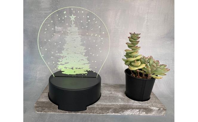 クリスマス　カラフルタッチ2個セット（MerryChristmas雪だるまとツリー） ｜ インテリア 季節用品 季節もの クリスマスグッズ 飾り 小物 光る LED 色が変わる 6色 電池式 USB式 兼用タイプ ※離島への配送不可 ※2025年12月中旬～12月下旬頃に順次発送予定