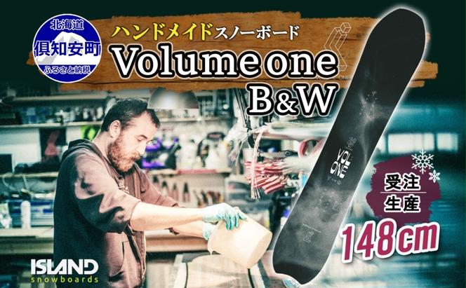 受注生産 スノーボード 板 Volume one 148cm B&W キャンバー 予約