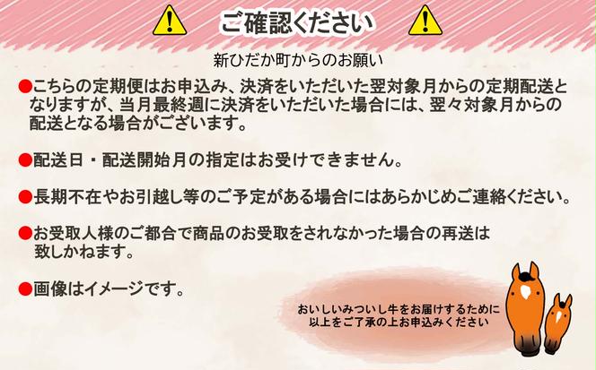 ＜定期便４回＞ 北海道産 黒毛和牛 みついし牛 定期便