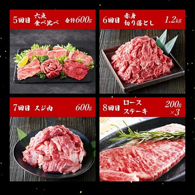  定期便 肉 神戸牛 贅沢三昧【12ヶ月連続お届け】全12回 ヒライ牧場 12ヵ月 【すき焼き肉/赤身焼肉/ロースステーキ/焼肉食べ比べ/スジ肉 他】