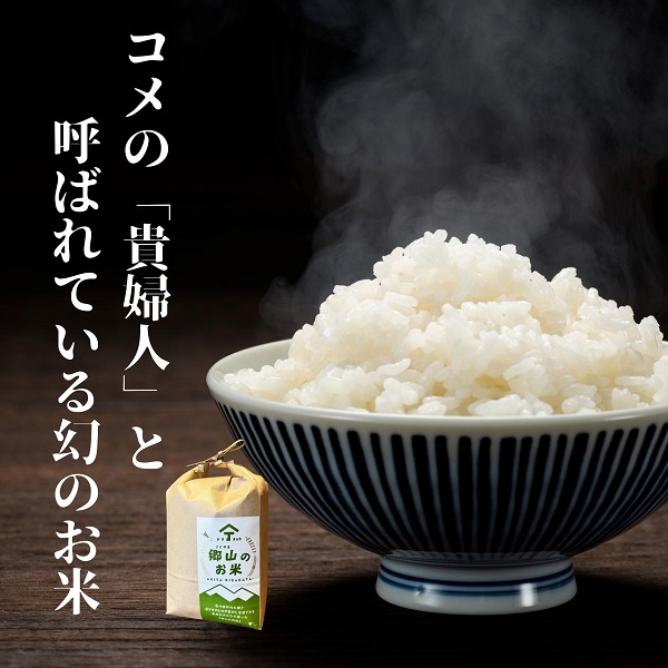 【希少品種米】ササニシキの親　農薬不使用のササシグレ「郷山のお米」5kg（精米）