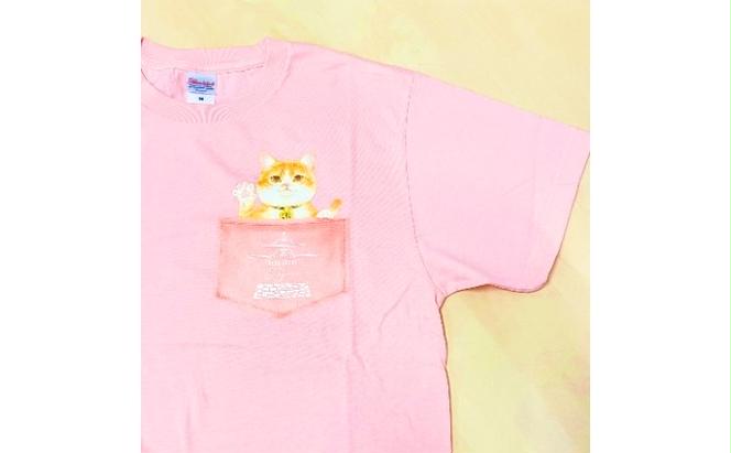 猫城主　さんじゅーろTシャツ（ピンク）