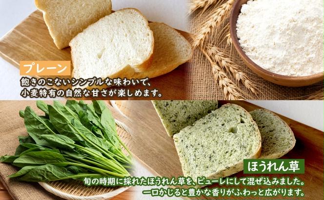 3カ月 定期便 かなっぺ 2種（ プレーン ほうれん草 ） ミニ食パン