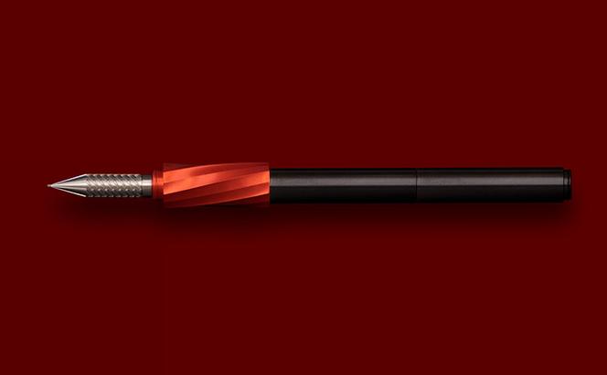 筆記具　金属つけペン ペン軸 ツインズスパイラル A（ペン先2本付き 0.5mm、0.8mm）