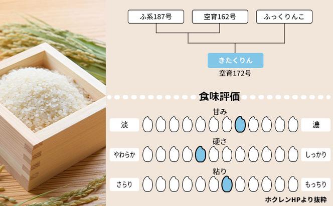 北海道赤平産 きたくりん 10kg (5kg×2袋) 特別栽培米 【12回お届け】 精米 米 北海道 定期便