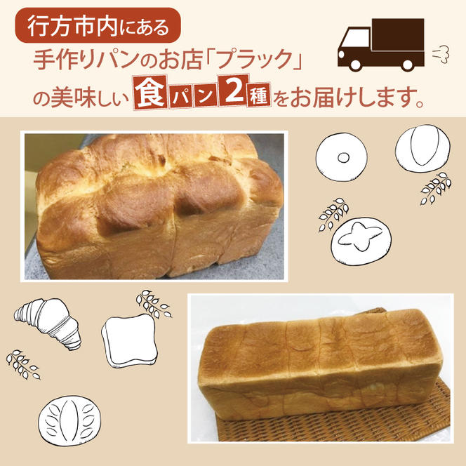 CK-9 【6枚切り】ふんわりホテル食パン1本（2斤）＆もちもち角食パン1本（3斤）